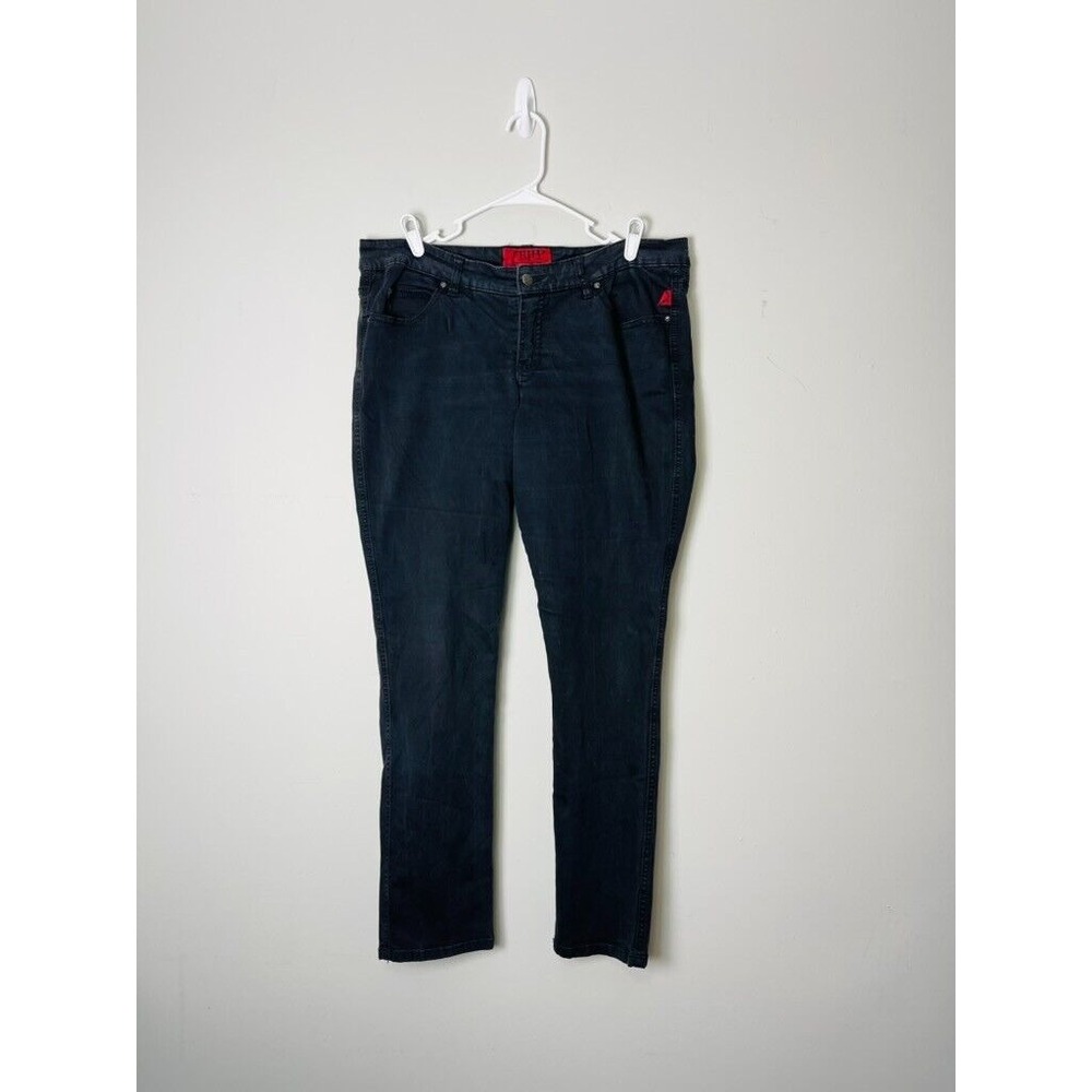 TRIPP NYC Solid Black Denim Jeans GOTH GRUNGE PUNK  Size 16 R Dark Emo Academia‎
